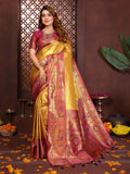 Aastha Fashion Gold Tissue Silk Weaving Saree