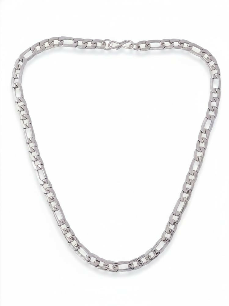 NVR Men's Silver Toned Stainless Steel Chain