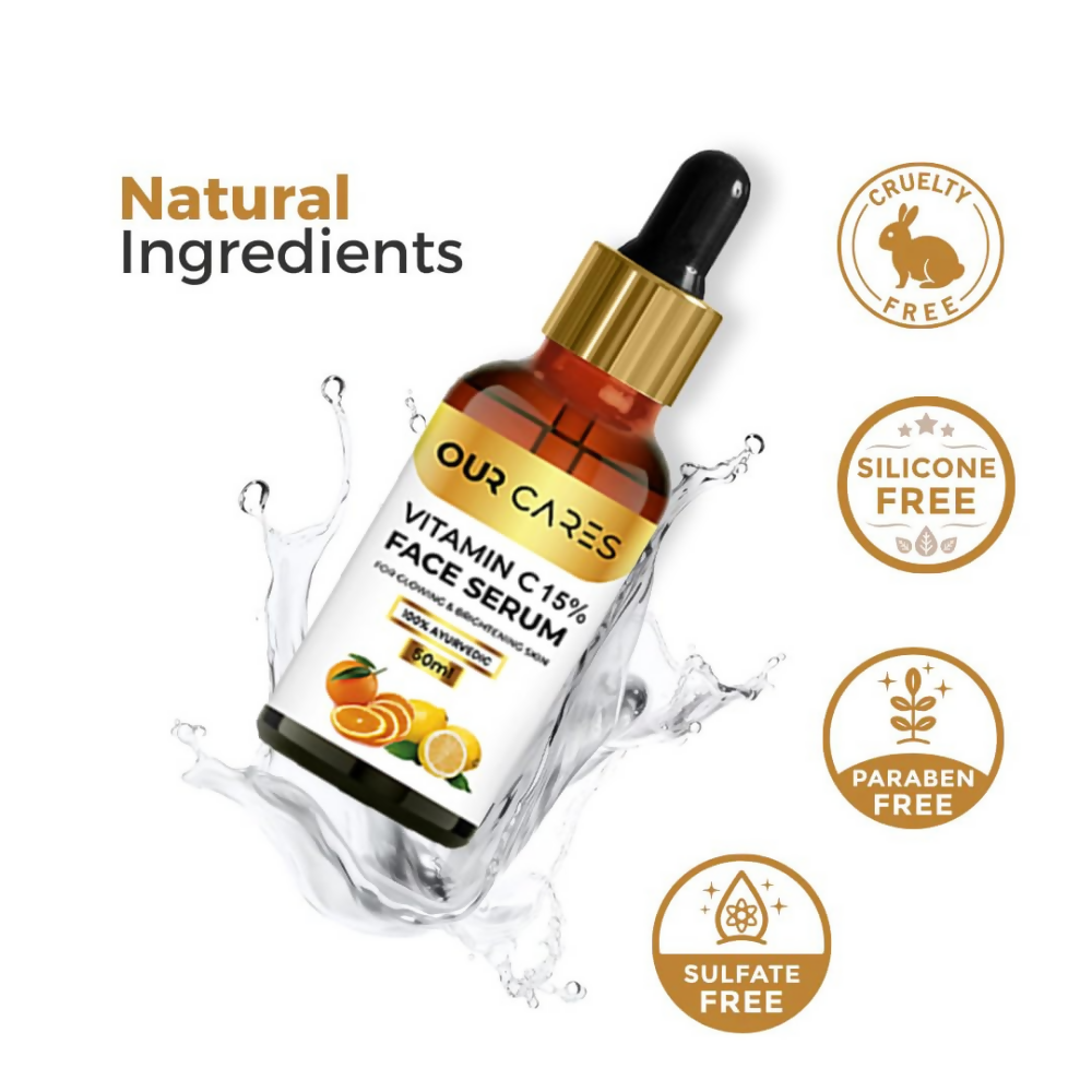 Our Cares Vitamin C Daily Glow Face Serum for Men & Women