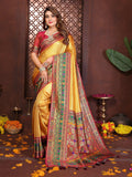 Aastha Fashion Gold Tissue Silk Weaving Saree
