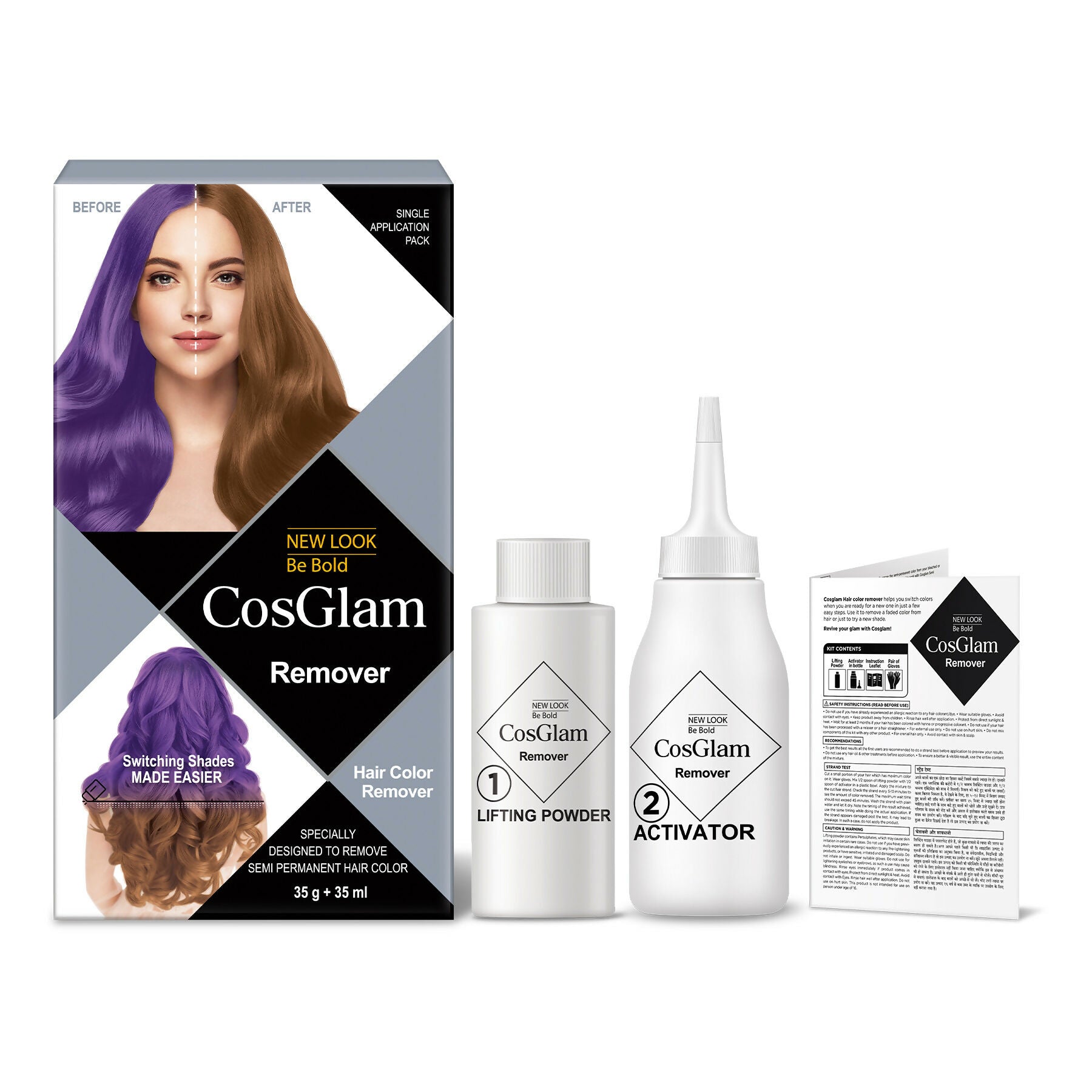 Cosglam Hair Highlighter Remover - White