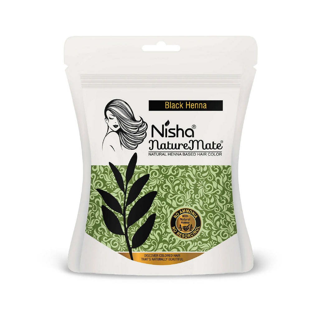 Nisha Hair Colour for Women-Original Black|100% Pure Henna-Based Powder