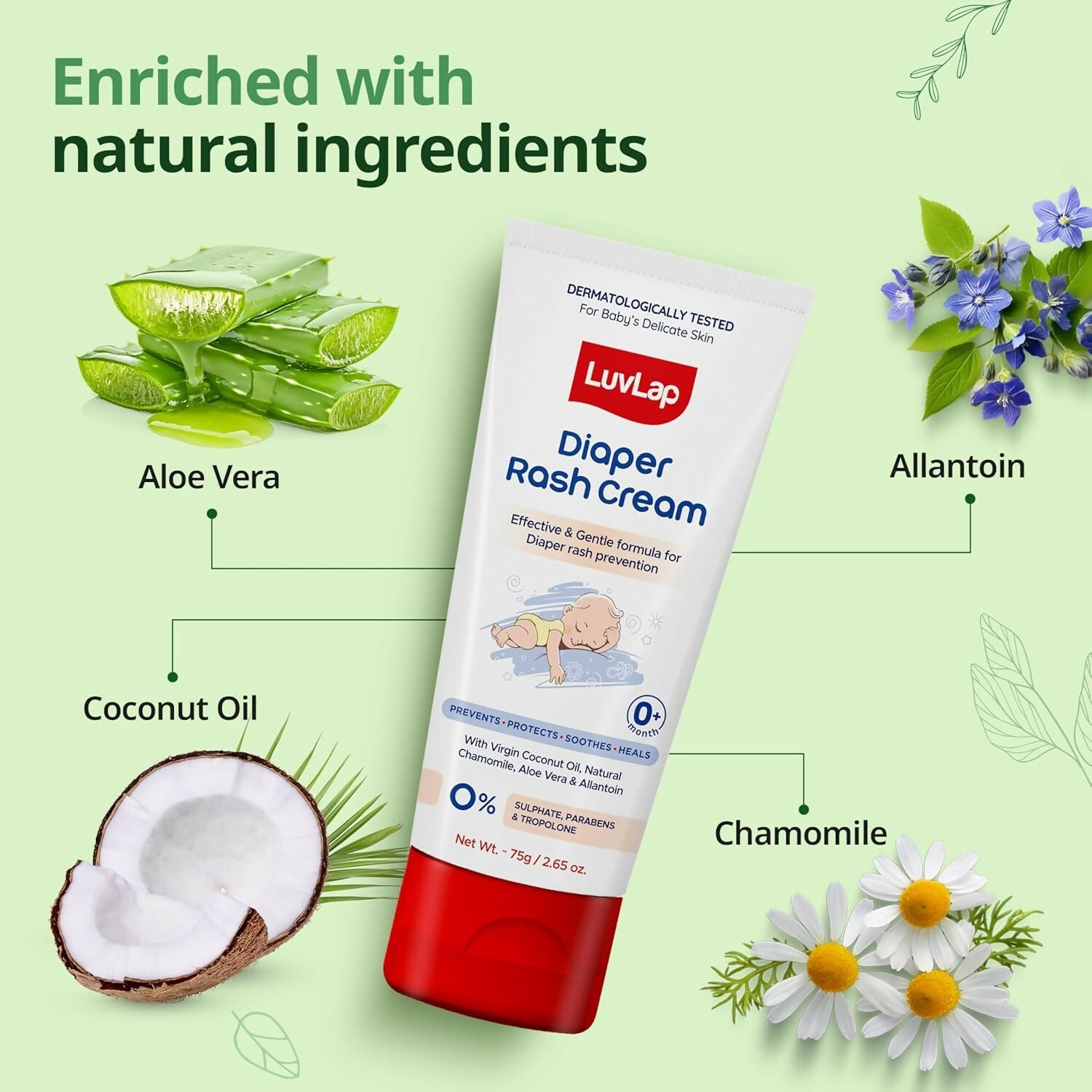 LuvLap Baby Diaper Rash Cream