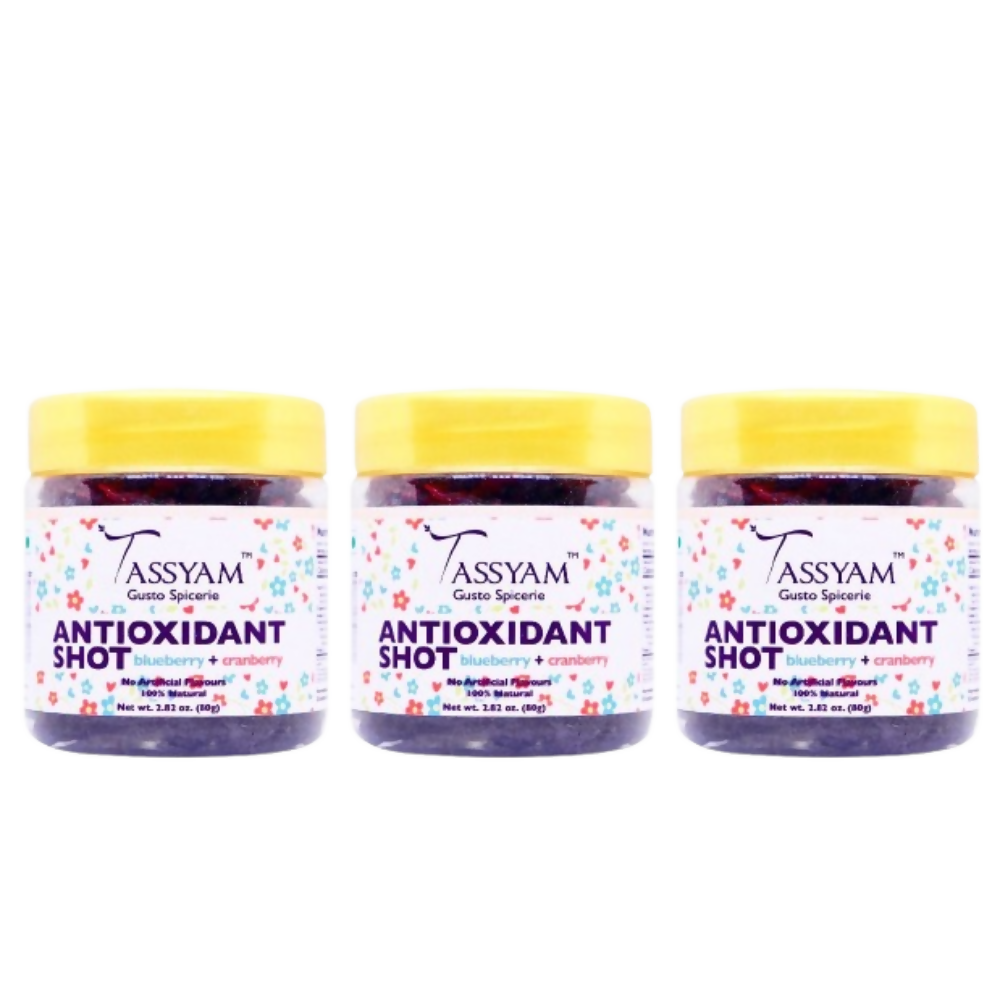 Tassyam Organics Anti Oxidant Berry Shot Blueberry & Cranberry