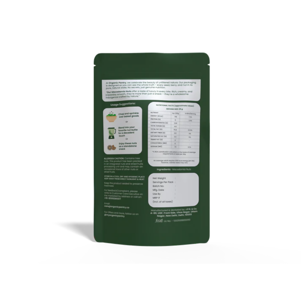 Organic Pantry Macadamia Nuts