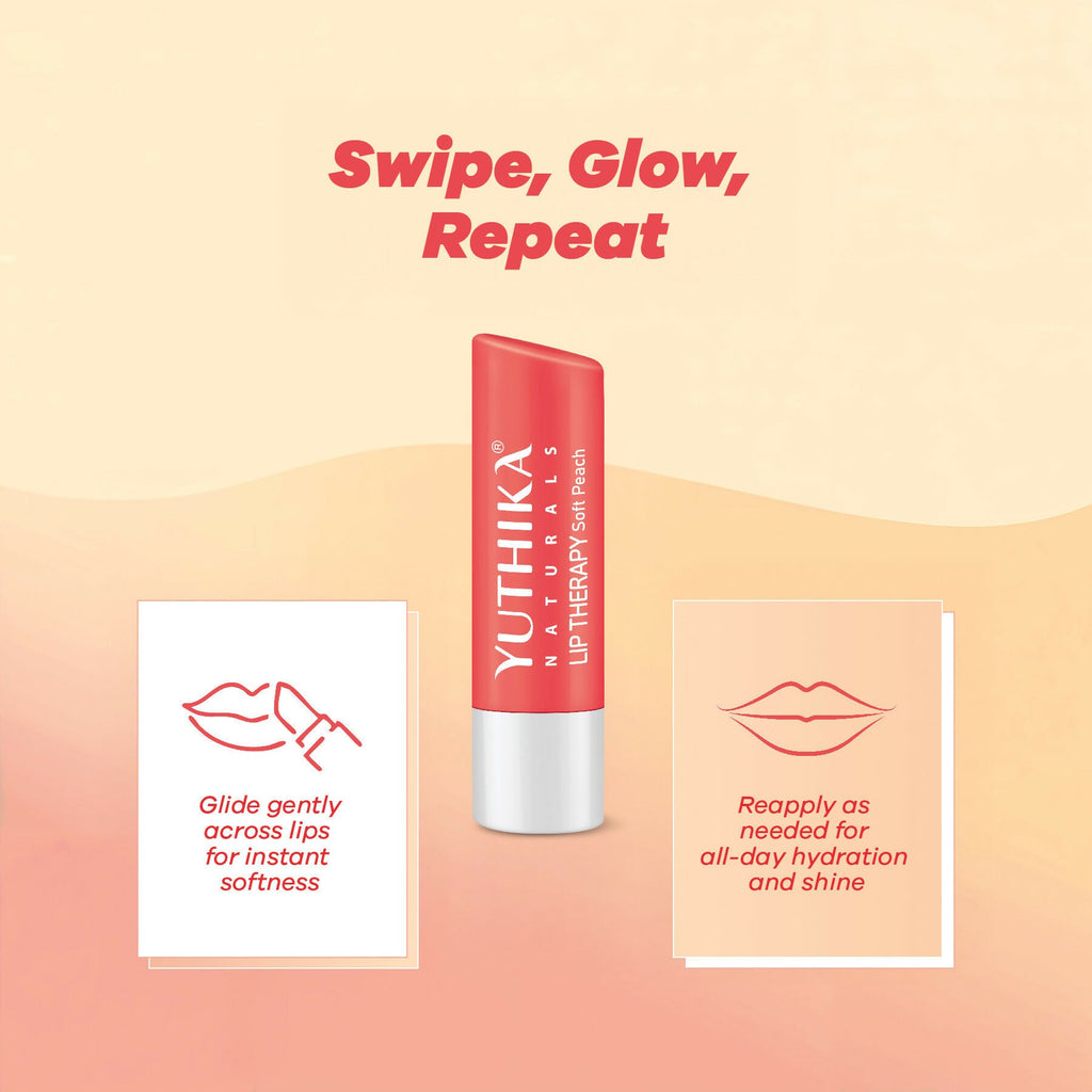 Yuthika Moisturizing Lip Balm – Soft Peach