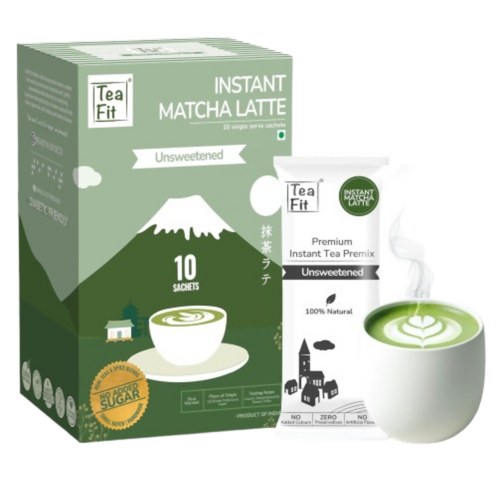 TeaFit Ceremonial No Sugar Instant Matcha Latte Premix