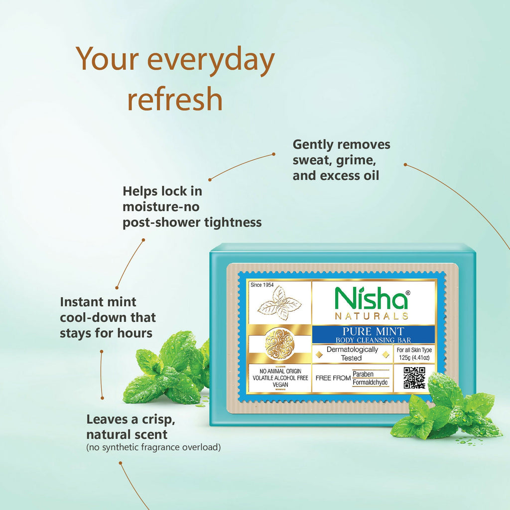 Nisha Mint Body Cleansing Soap Bar