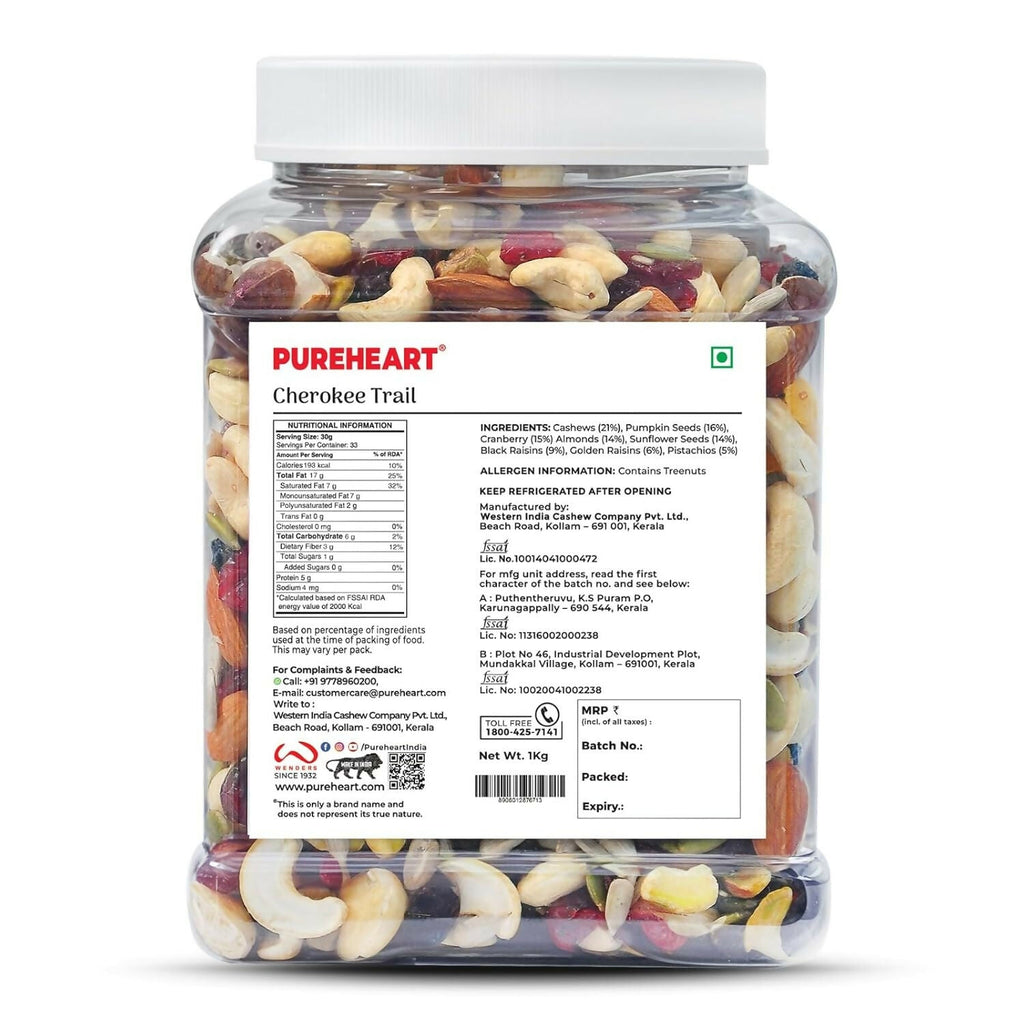 Pureheart Nutmix Cherokee Premium Trail Mix