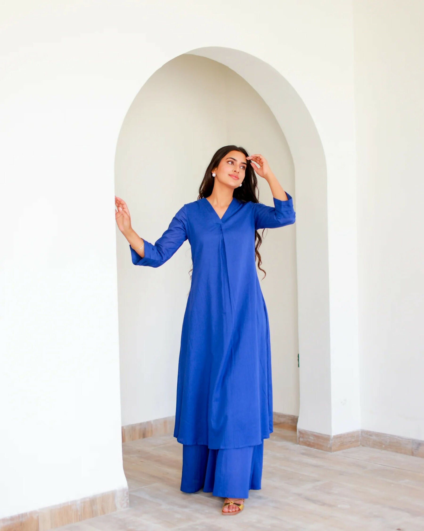Aayaa Designer Pure Cotton 2 Piece Set Kurti & Set